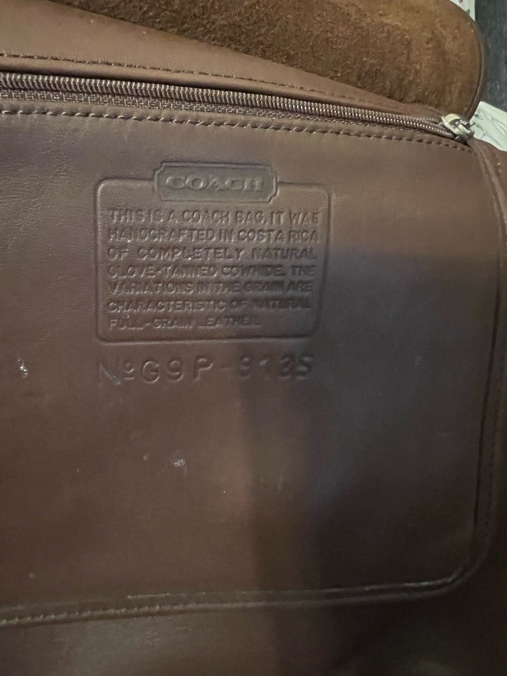 Vintage 90s Coach Mahogany Leather Hippie Flap Bag 9135 🤎
